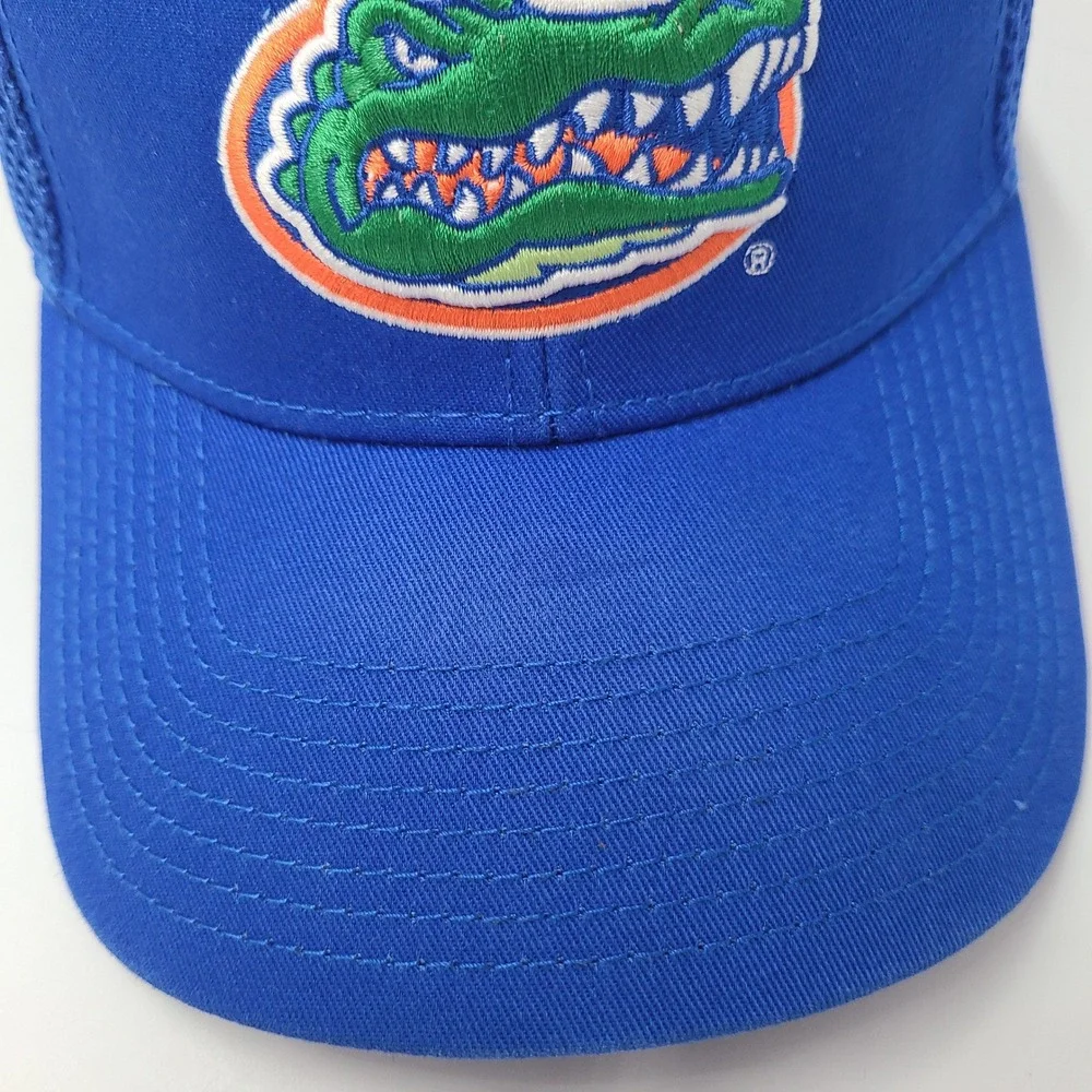 Florida Gators Hat Fitted S-M Trucker Mesh New Era 39Thirty Blue NCAA Logo Men